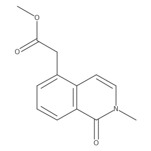 Methyl 2-(2-methyl-1-oxo-1,2-dihydroisoquinolin-5-yl)acetate Structure