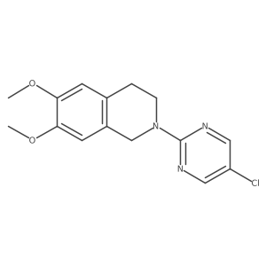 2-(5-Chloropyrimidin-2-yl)-6,7-dimethoxy-1,2,3,4-tetrahydroisoquinoline Structure