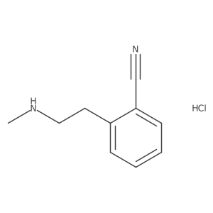 2-[2-(Methylamino)ethyl]benzonitrile;hydrochloride Structure