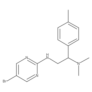 5-bromo-N-[2-(dimethylamino)-2-(4-methylphenyl)ethyl]pyrimidin-2-amine Structure