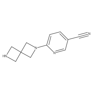 6-(2,6-Diazaspiro[3.3]hept-2-yl)-3-pyridinecarbonitrile结构式