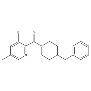 2-(4-Benzylpiperidine-1-carbonyl)-3-fluoro-5-methylpyridine Structure
