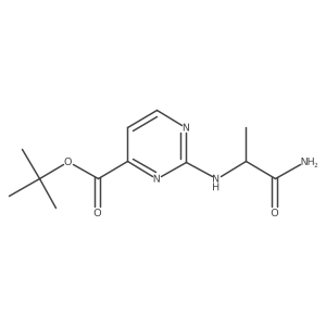 tert-butyl 2-{[(1R)-1-carbamoylethyl]amino}pyrimidine-4-carboxylate Structure