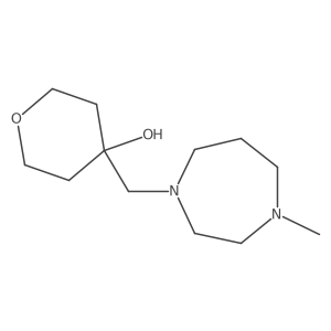 4-[(4-Methyl-1,4-diazepan-1-yl)methyl]oxan-4-ol Structure
