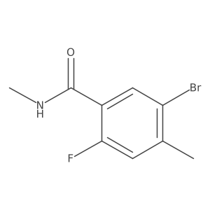 5-Bromo-2-fluoro-N,4-dimethylbenzamide结构式