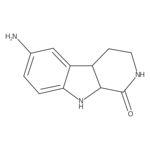 6-Amino-2,3,4,4a,9,9a-hexahydro-1H-pyrido[3,4-b]indol-1-one结构式