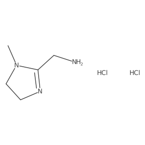(1-methyl-4,5-dihydro-1H-imidazol-2-yl)methanamine dihydrochloride结构式