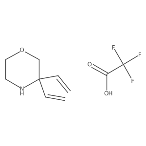 3,3-Diethenylmorpholine,trifluoroaceticacid Structure