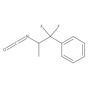 (1,1-Difluoro-2-isocyanatopropyl)benzene结构式