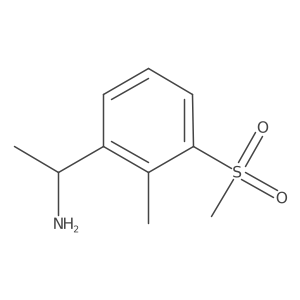 (R)-1-(2-Methyl-3-(methylsulfonyl)phenyl)ethan-1-amine结构式