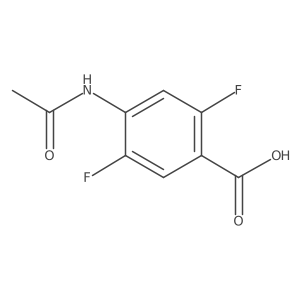 4-Acetamido-2,5-difluorobenzoic acid结构式