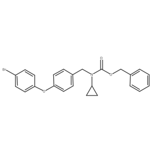 benzyl N-{[4-(4-bromophenoxy)phenyl]methyl}-N-cyclopropylcarbamate结构式