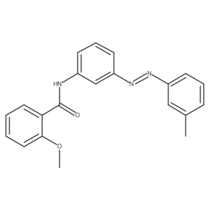 2-methoxy-N-{3-[(1E)-2-(3-methylphenyl)diazen-1-yl]phenyl}benzamide结构式