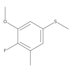 (4-Fluoro-3-methoxy-5-methylphenyl)(methyl)sulfane Structure
