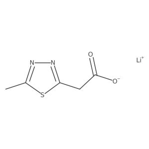 Lithium 2-(5-methyl-1,3,4-thiadiazol-2-yl)acetate Structure
