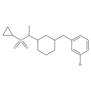 N-{1-[(3-bromophenyl)methyl]piperidin-3-yl}-N-methylcyclopropanesulfonamide Structure