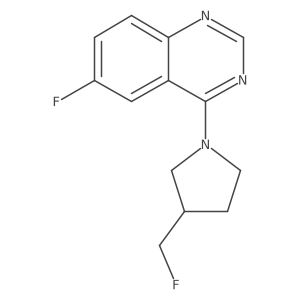 6-Fluoro-4-[3-(fluoromethyl)pyrrolidin-1-yl]quinazoline Structure