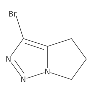 3-bromo-4H,5H,6H-pyrrolo[1,2-c][1,2,3]triazole结构式