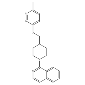 3-Methyl-6-[(1-{pyrido[2,3-d]pyrimidin-4-yl}piperidin-4-yl)methoxy]pyridazine结构式