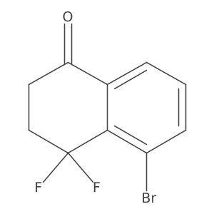 5-Bromo-4,4-difluoro-3,4-dihydronaphthalen-1(2H)-one结构式