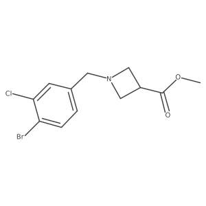 Methyl 1-(4-bromo-3-chlorobenzyl)azetidine-3-carboxylate Structure