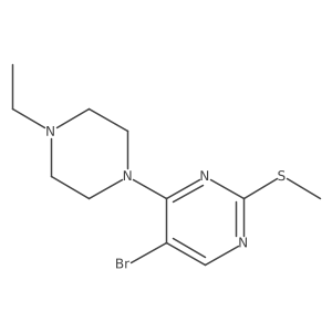 5-Bromo-4-(4-ethylpiperazin-1-yl)-2-(methylsulfanyl)pyrimidine Structure