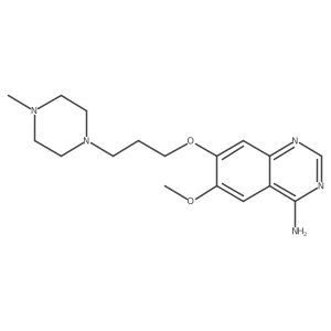 4-Amino-6-methoxy-7-[3-(4-methylpiperazin-1-yl)propoxy]quinazoline Structure