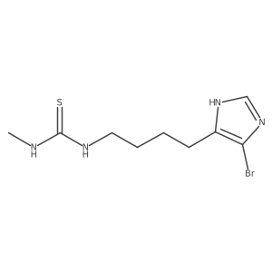 N-[4-(5-Bromo-1H-imidazol-4-yl)butyl]-Na(2)-methylthiourea Structure