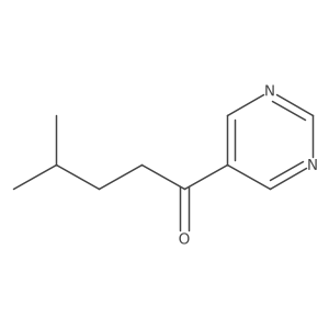 1-Pentanone,4-methyl-1-(5-pyrimidinyl)-结构式