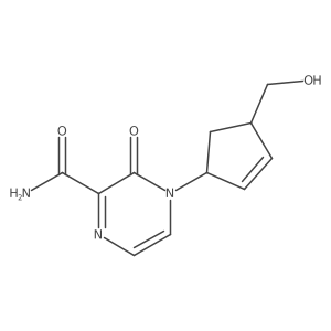 4-[4-(Hydroxymethyl)-2-cyclopenten-1-yl]-3-oxo-3,4-dihydro-2-pyrazinecarboxamide Structure