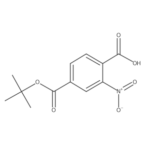 4-{[(1,1-Dimethylethyl)oxy]carbonyl}-2-nitrobenzoic acid结构式