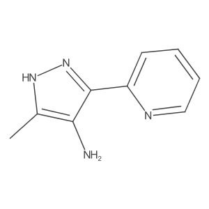 1H-Pyrazol-4-amine, 3-methyl-5-(2-pyridinyl)- Structure