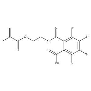 1-[2-[(2-Methyl-1-oxo-2-propen-1-yl)oxy]ethyl] 3,4,5,6-tetrabromo-1,2-benzenedicarboxylate Structure