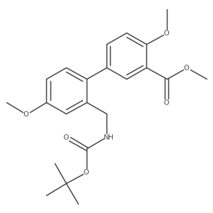 Methyl 5-(2-{[(t-butoxycarbonyl)amino]methyl}-4-methoxyphenyl)-2-methoxybenzoate Structure