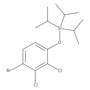 1-Bromo-2,3-dichloro-4-[[tris(1-methylethyl)silyl]oxy]benzene Structure