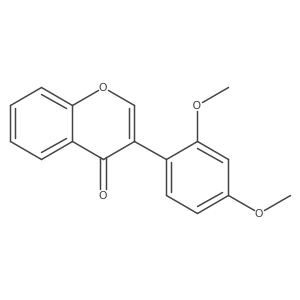 3-(2,4-Dimethoxyphenyl)chromen-4-one结构式