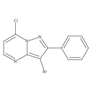 3-Bromo-7-chloro-2-phenylpyrazolo[1,5-a]pyrimidine Structure