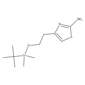 4-[2-[[(1,1-Dimethylethyl)dimethylsilyl]oxy]ethyl]-2-thiazolamine Structure