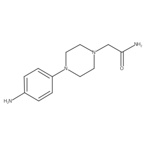 2-[4-(4-Aminophenyl)piperazin-1-yl]acetamide结构式