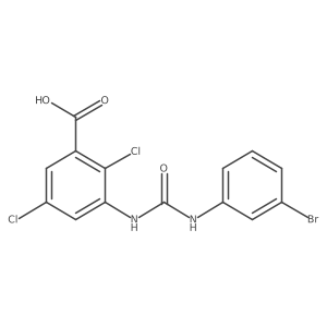 2,5-Dichloro-3-[3-(3-bromo-phenyl)-ureido]-benzoic acid结构式