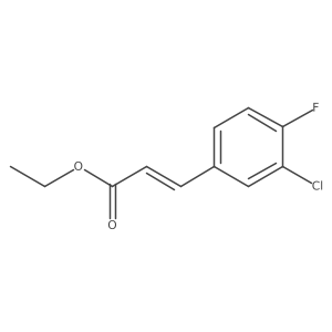 Ethyl 3-Chloro4-fluorocinnamate Structure