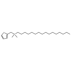 N-(2-Furanylmethyl)-N,N-dimethyl-1-hexadecanaminium结构式