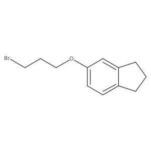 1H-Indene, 5-(3-bromopropoxy)-2,3-dihydro-结构式