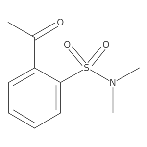 2-Acetyl-N,N-dimethylbenzenesulfonamide Structure