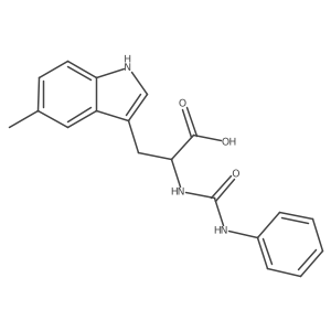 5-Methyl-N-(phenylcarbamoyl)-D-tryptophan结构式