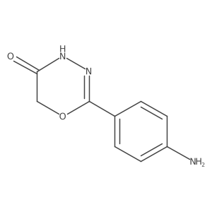 2-(4-aminophenyl)-4,5-dihydro-6H-1,3,4-oxadiazin-5-one Structure