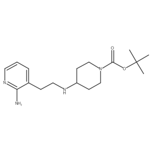 3-[2-(1-t-Butoxycarbonyl-4-piperidinylamino)ethyl]-2-aminopyridine Structure