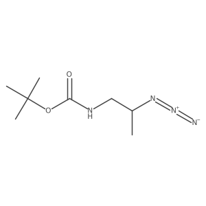 tert-butyl N-[(2R)-2-azidopropyl]carbamate结构式