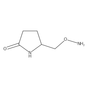 5-[(Aminooxy)methyl]-2-pyrrolidinone结构式