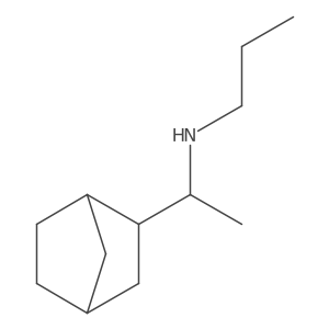 (1-{Bicyclo[2.2.1]heptan-2-YL}ethyl)(propyl)amine结构式